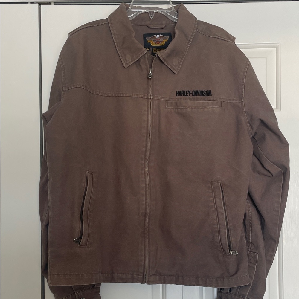 Harley-Davidson Men's Tan Canvas Jacket
